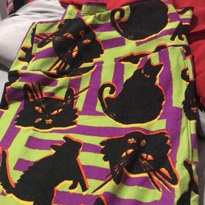Halloween black cat Lularoe leggings